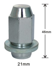 Long acorn with washer lug nuts