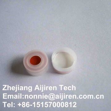 white PTFE red Silicone septa white screw polypropylene cap