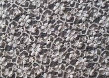 Allover Bubble Nylon Elastic Stretch Lace Fabric , OEM / OD