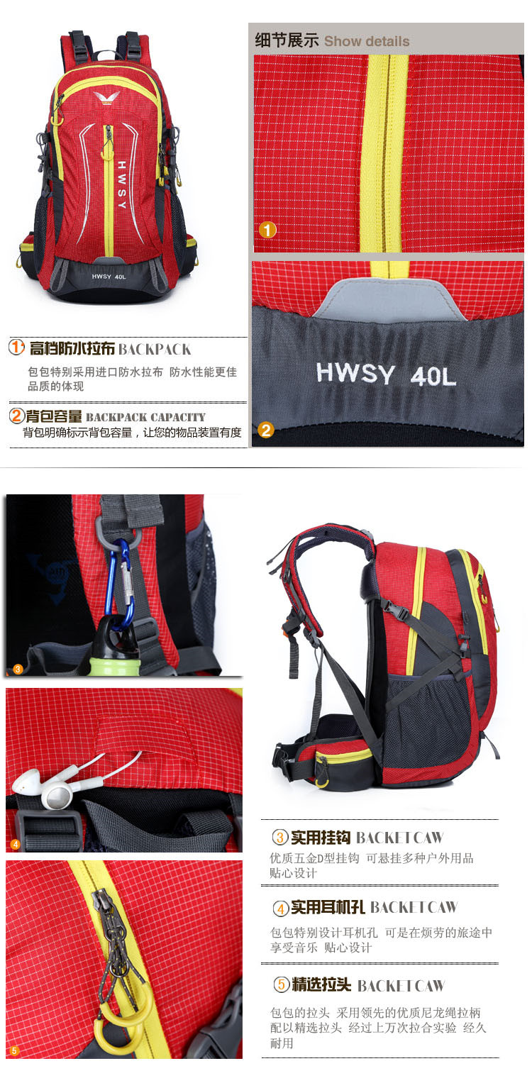 cheap waterproof camping backpack