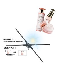180cm Hologram Fan with HDMI-INPUT: Interactive LED Display and 3D Synchronization Technology