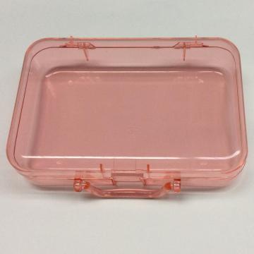 Plastic portable transparent cosmetics storage box