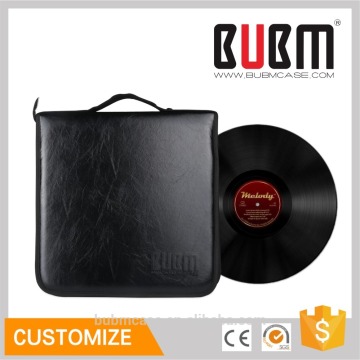BUBM PU Leather Vinyl Record Case DJ Recoord box with Hanging