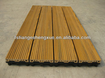 antiskid wooden plastic composite indoor flooring