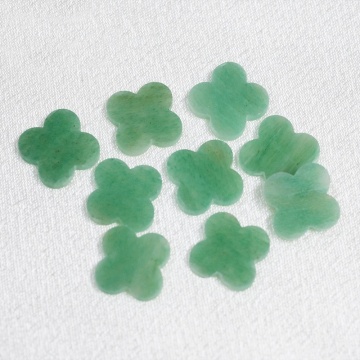 Wholesale Four Leaf Clover Green Aventurine Loose Stones