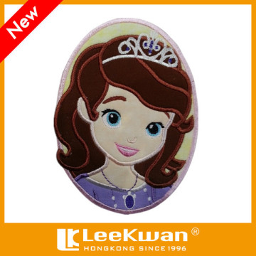 Custom Cartoon Embroidery Of Princess Applique Embroidery Design