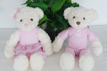 Plush toys fashion cute couple to bear