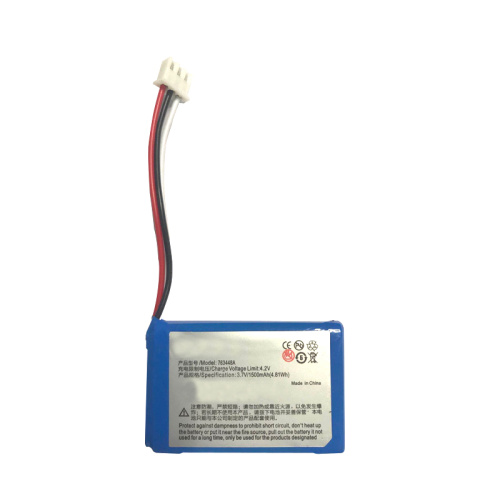 High Capacity 763448 3.7V 1500mAh Lipo Battery Pack