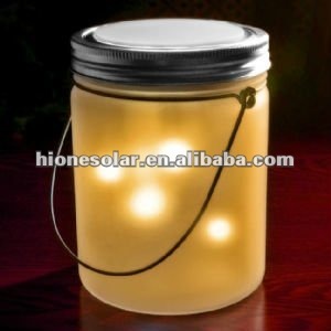 solar glass bottle sun jar light