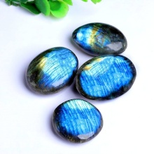 Natural Labradorite Oval Gemstone Blue Labradorite Gemstone