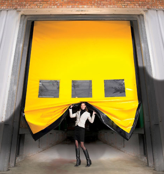 Seamless High Speed Zipper Door System