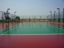 Red hard acrylic paint