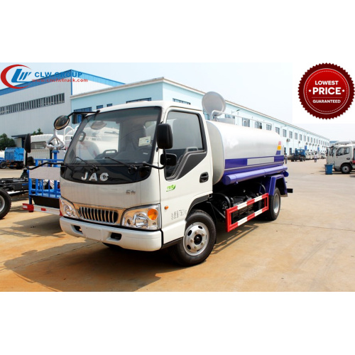 Brand new JAC truck mounted water tank 5000l