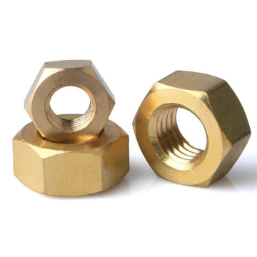 Brass hex nut and hex jam nuts