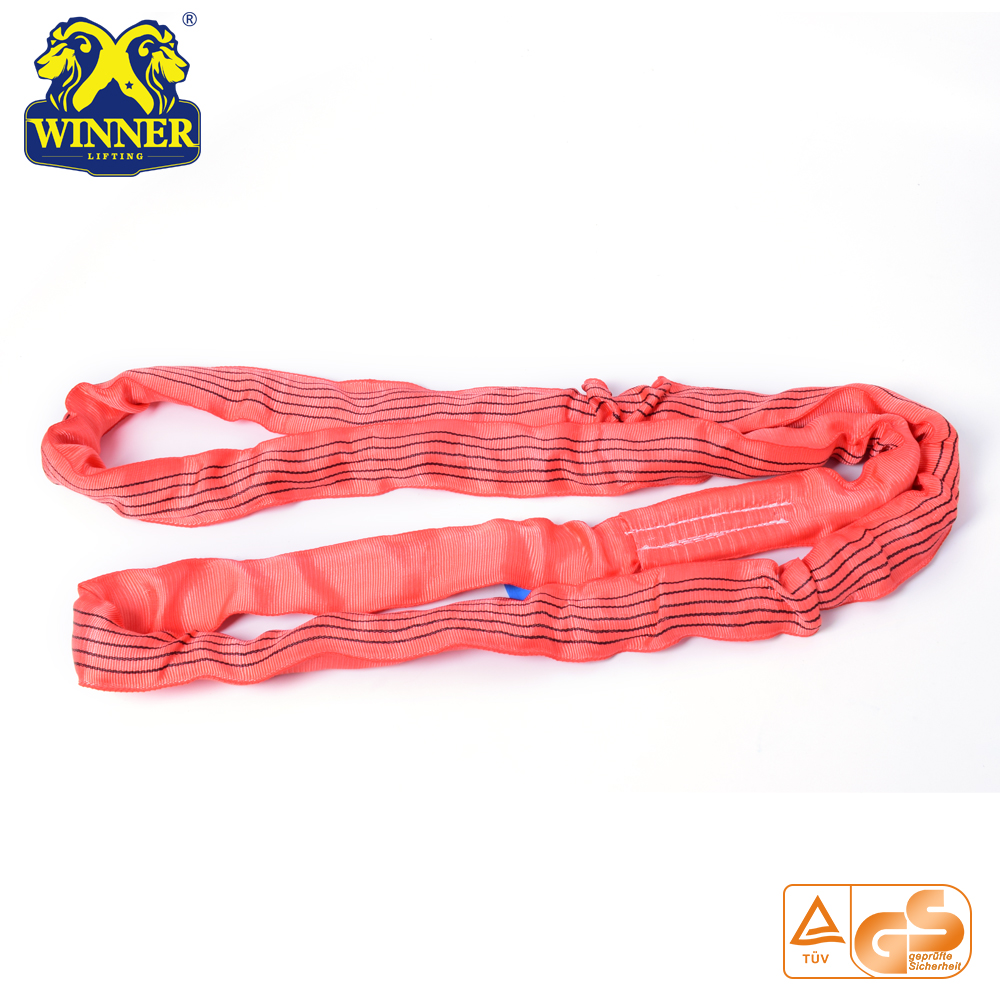 Heavy Duty Nylon Polyester 5T Soft Round Webbing Sling