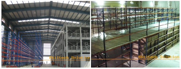 Ebil Warehouse Storage Racking Customized Steel Structure Mezzanine Ss400 Platform