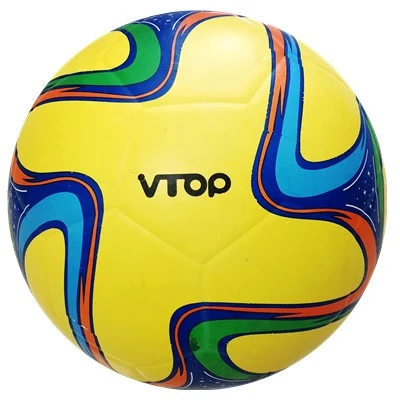 Yellow Color Smooth Surface Soccerball for Sporting