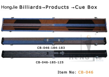 Modern Style Pool Cue Box 3/4 Snooker Cue Case
