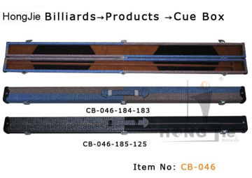 Modern Style Pool Cue Box 3/4 Snooker Cue Case