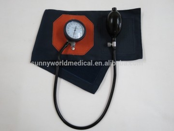 (SW-AS06)palm type aneroid sphygmomanometer and French type Aneroid Sphygmomanometer With Leather Attached