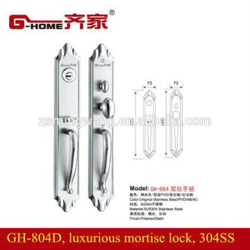 double mortise lock fire-proof handle locks