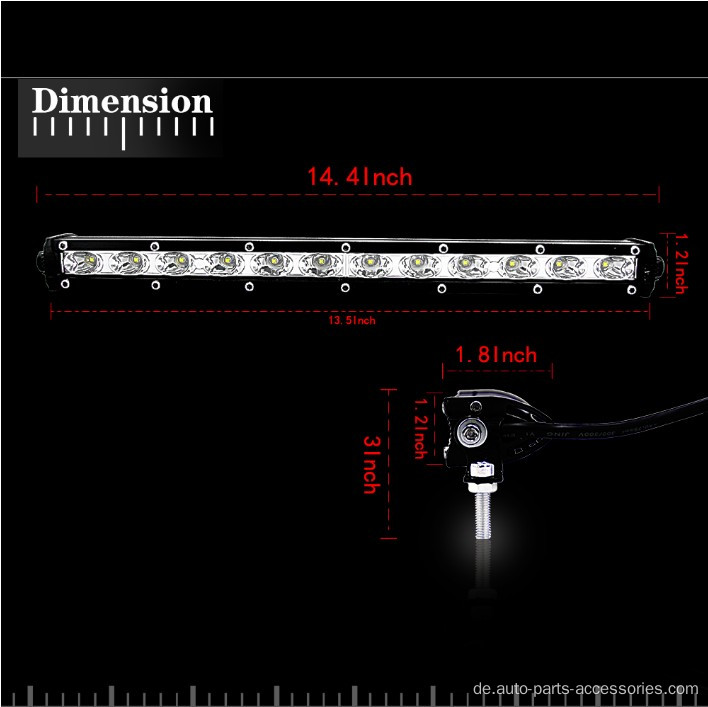 LED -Arbeitslicht -Bar -LED -Lampen für Autos