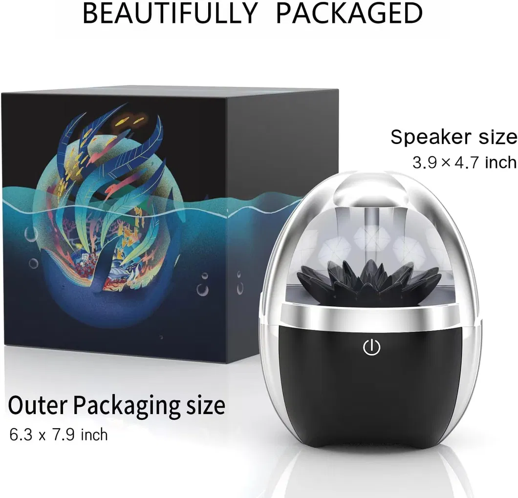 Dynamic Magnetic Fluid Speaker - Illuminated by Magnetic Fluid Lamp
