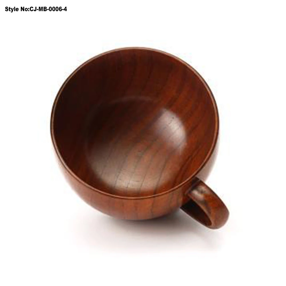 Custom Logo Eco-Friendly Wooden Coffee/Tea/Milk Mug with Spoon