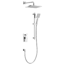 Shower set for concealed installation