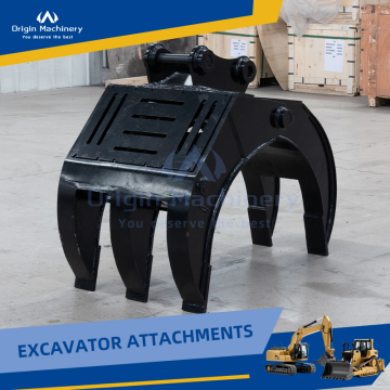 Excavator Hydraulic Log Grapple Stone Mechanical Grapple