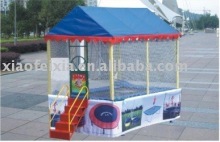 square combo trampoline