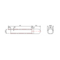 0,2 W 850 nm Infrarot-LED 3 mm DIP-IR-LED