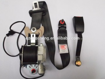 CCC E4 TS16949 pretention three point car seat safety belt, car seat belt