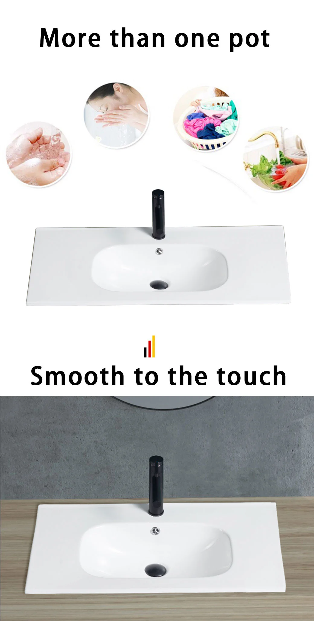 New Style Ceramic Bathroom Wash Basin Cabinet Basin Bathroom Sink