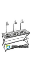 Mobile Chafer Station with Buffet Heat Lamp Heater