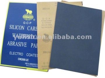 electro coated waterproof abrasive paper