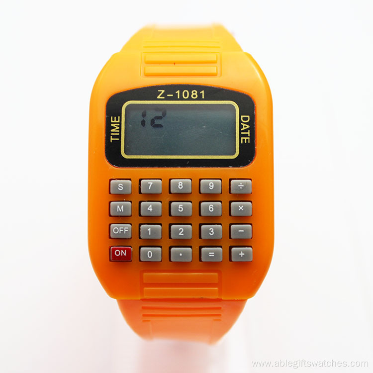 Calculator Watch Silicone Digital Watch for Kids