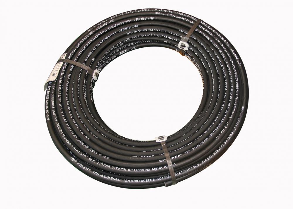 Four plies of spiraled steel wire Hydraulic Hose