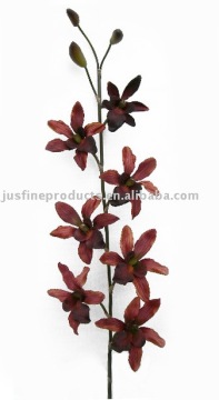 Artificial Orchid, Oncidium Orchid 7 Flowers and 3 Buds