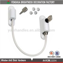 White window restrictor,Sliding window Safety Cable Lock with key