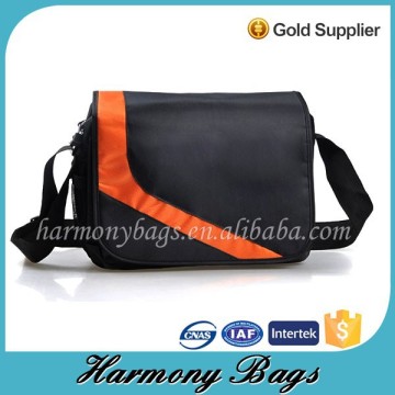Black polyester classic designer men messenger bag