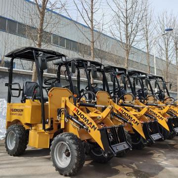 Baterai kecil loader elektrik mini wheel loader