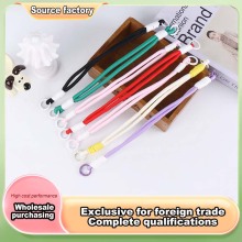 Cute Double-Button Phone Lanyard with Bright Patterns