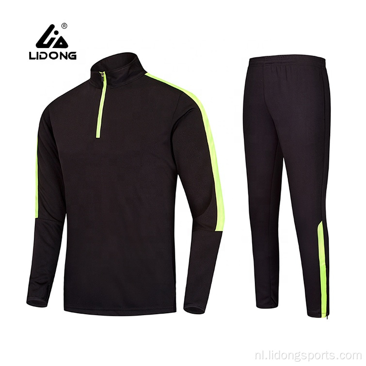 Polyester voetbalsport tracksuit voor mannen vrouwen