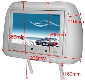 7 inch Taxi Screen, Taxi Monitor, Taxi Advertising LCD