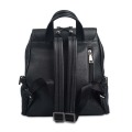 Sac à dos en cuir souple noir voyager Fancy Pack