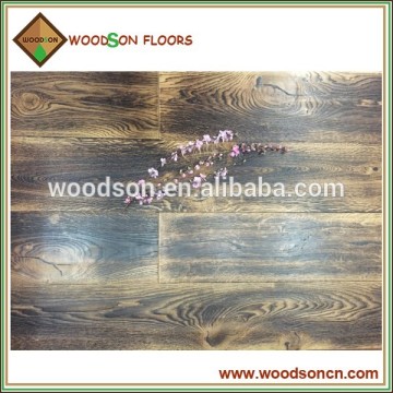 popular 3 Strips Handscraped Solid Oak Wood Flooring