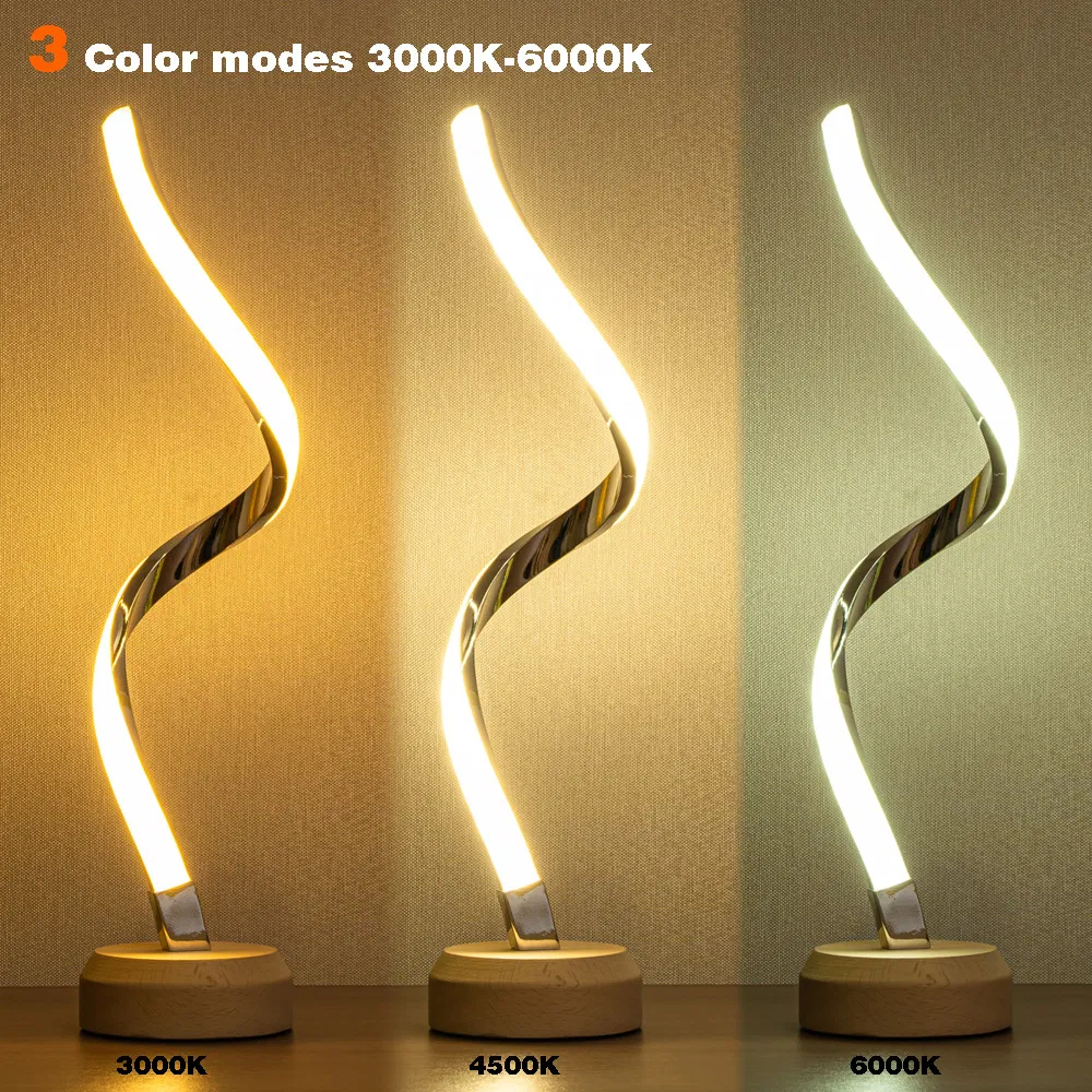 RGB Colourful LED Night Light Bedside Lamp Table Lamp