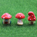 Hot Sale Mushroom House Shaped Resin Cabochon Flat Back Beads Charms Handmade Craftwork Decoration Beads Spacer