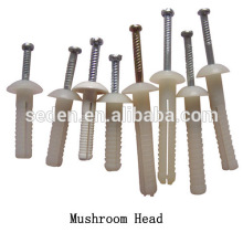 mushroom head nylon hammer anchor